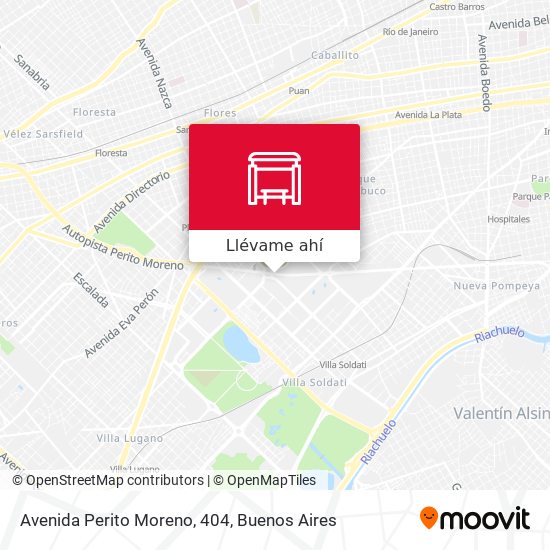 Mapa de Avenida Perito Moreno, 404