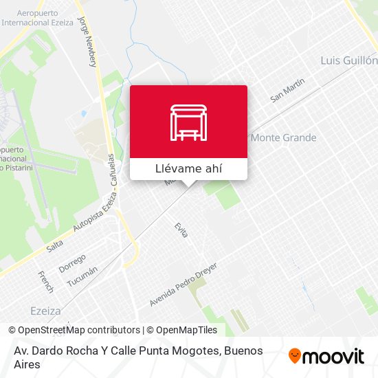 Mapa de Av. Dardo Rocha Y Calle Punta Mogotes
