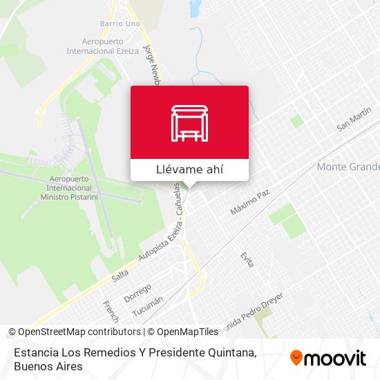 Mapa de Estancia Los Remedios Y Presidente Quintana
