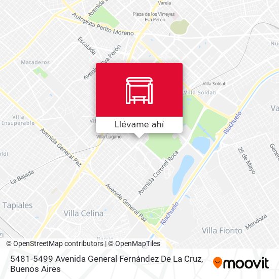 Mapa de 5481-5499 Avenida General Fernández De La Cruz