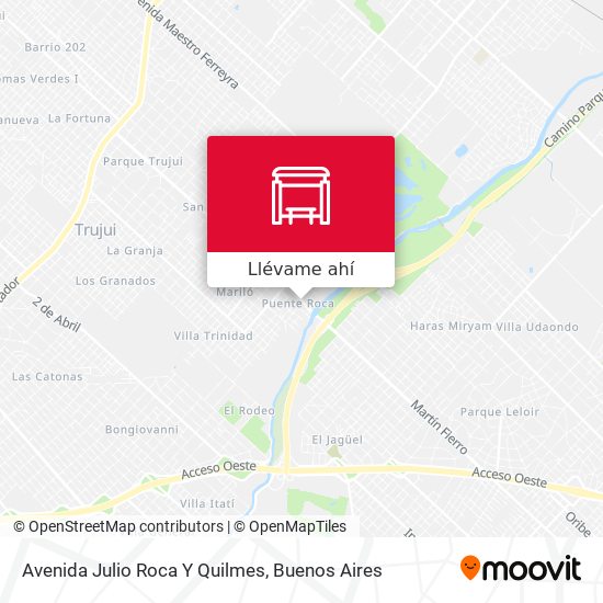Mapa de Avenida Julio Roca Y Quilmes