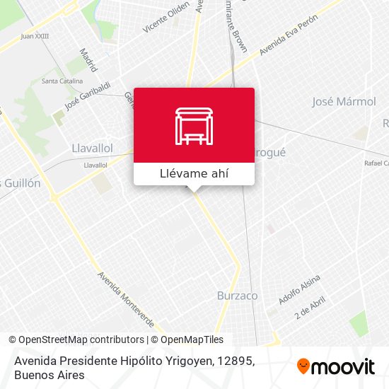 Mapa de Avenida Presidente Hipólito Yrigoyen, 12895
