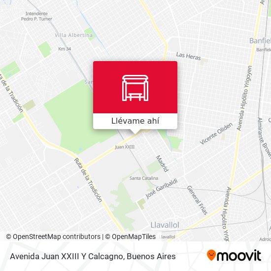 Mapa de Avenida Juan XXIII Y Calcagno