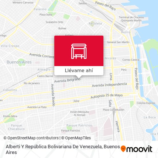 Mapa de Alberti Y República Bolivariana De Venezuela