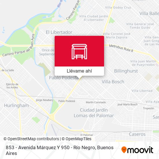 Mapa de 853 - Avenida Márquez Y 950 - Río Negro