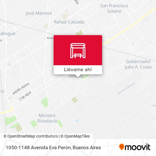 Mapa de 1050-1148 Avenida Eva Perón