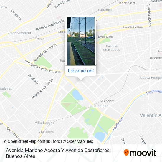 Mapa de Avenida Mariano Acosta Y Avenida Castañares