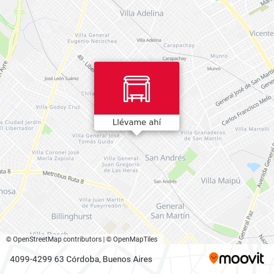 Mapa de 4099-4299 63 Córdoba