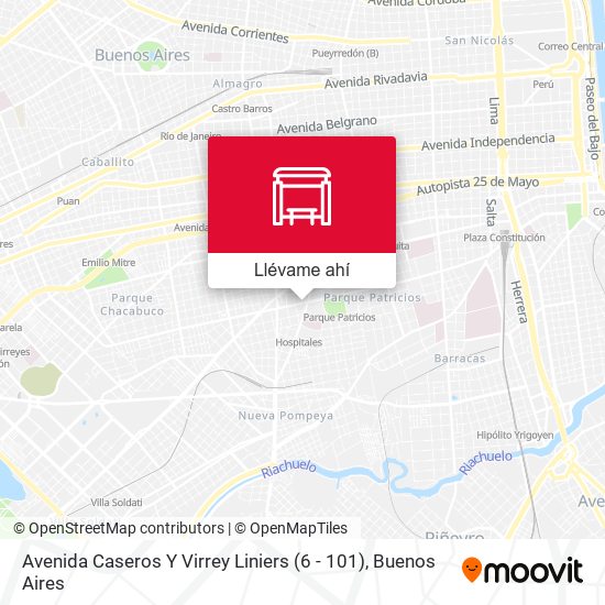 Mapa de Avenida Caseros Y Virrey Liniers (6 - 101)