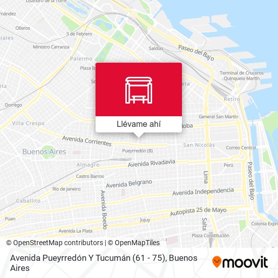 Mapa de Avenida Pueyrredón Y Tucumán (61 - 75)