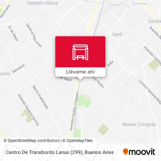 Mapa de Centro De Transbordo Lanus (299)