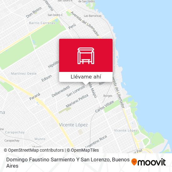 Mapa de Domingo Faustino Sarmiento Y San Lorenzo