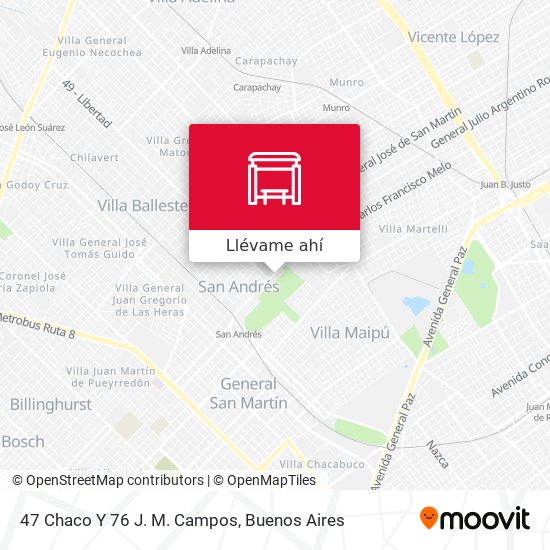 47 Chaco Y 76 J. M. Campos parada Rutas horarios y tarifas