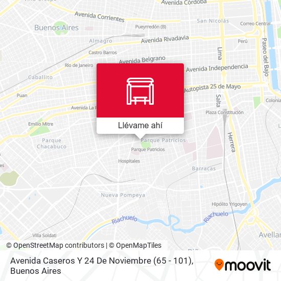 Mapa de Avenida Caseros Y 24 De Noviembre (65 - 101)