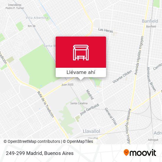 Mapa de 249-299 Madrid