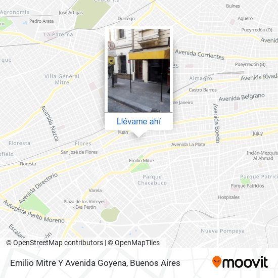 Mapa de Emilio Mitre Y Avenida Goyena