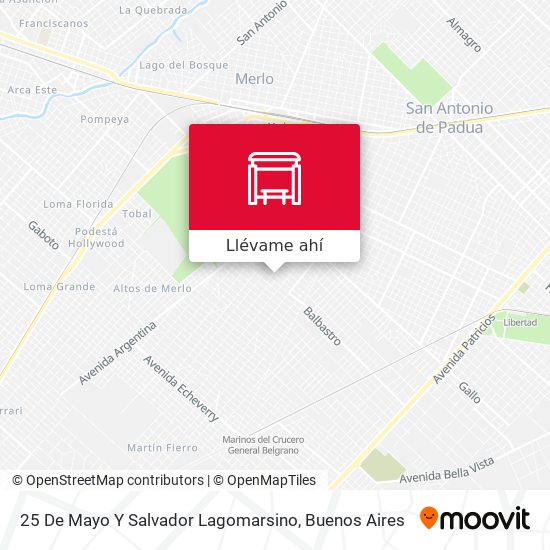 Mapa de 25 De Mayo Y Salvador Lagomarsino
