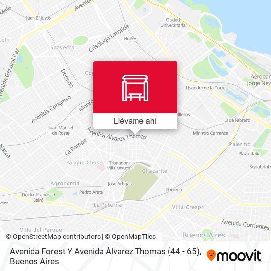 Mapa de Avenida Forest Y Avenida Álvarez Thomas (44 - 65)