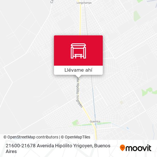 Mapa de 21600-21678 Avenida Hipólito Yrigoyen
