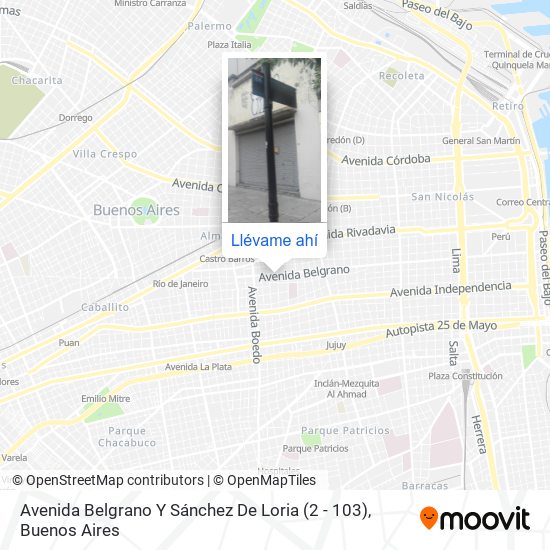 Mapa de Avenida Belgrano Y Sánchez De Loria (2 - 103)