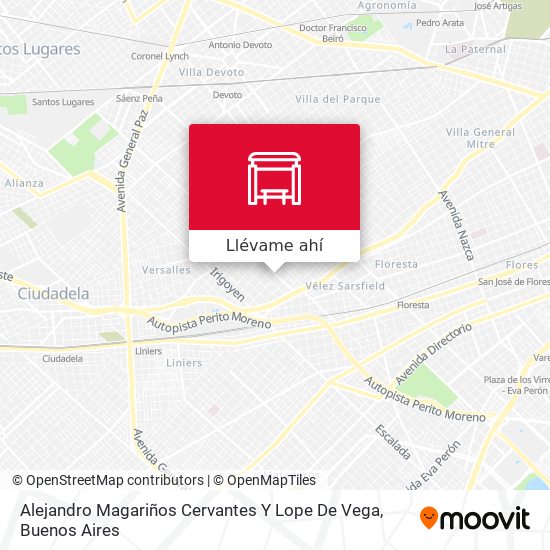 Mapa de Alejandro Magariños Cervantes Y Lope De Vega