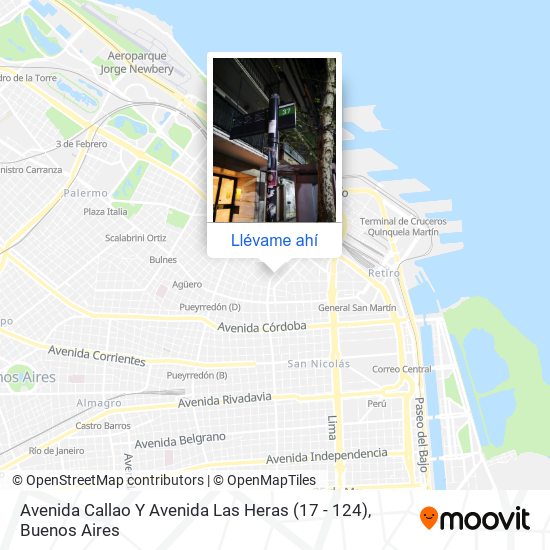 Mapa de Avenida Callao Y Avenida Las Heras (17 - 124)