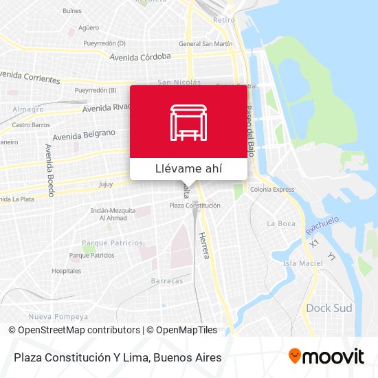 Mapa de Plaza Constitución Y Lima