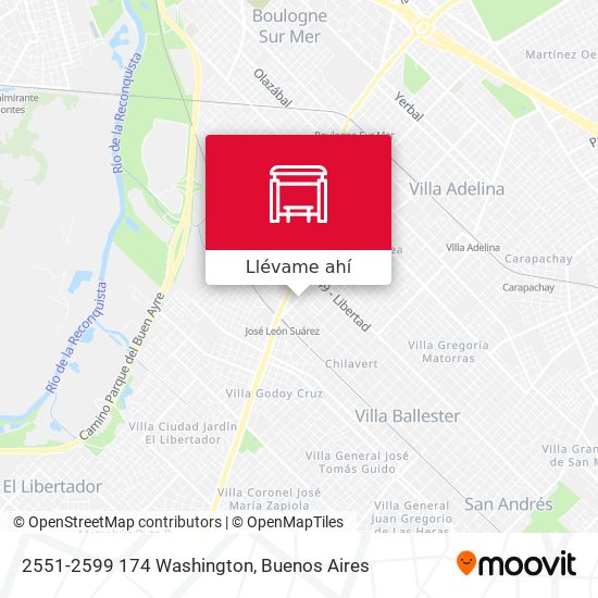 Mapa de 2551-2599 174 Washington