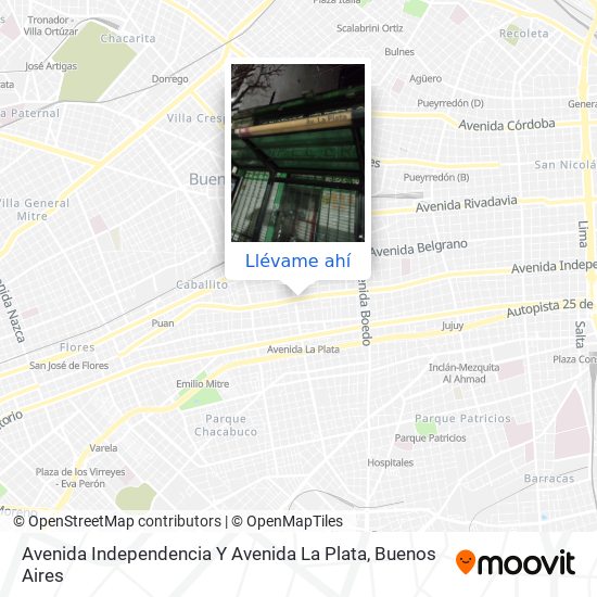 Mapa de Avenida Independencia Y Avenida La Plata