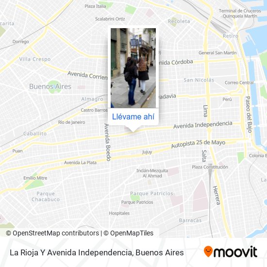 Mapa de La Rioja Y Avenida Independencia