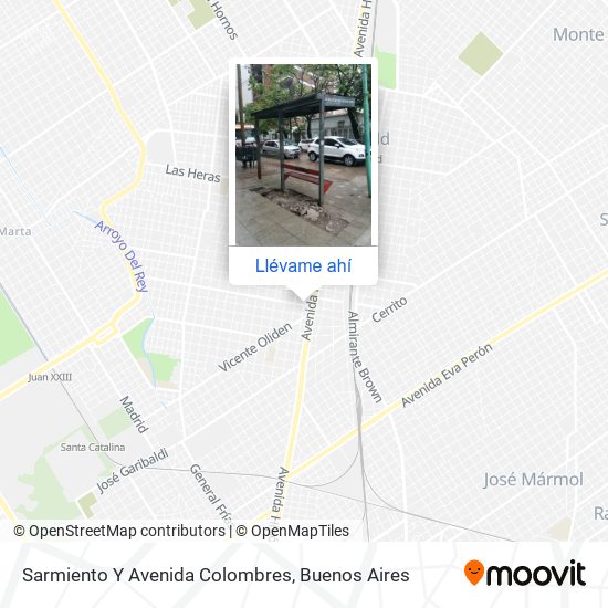 Mapa de Sarmiento Y Avenida Colombres