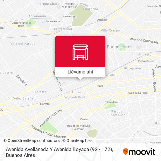 Mapa de Avenida Avellaneda Y Avenida Boyacá (92 - 172)