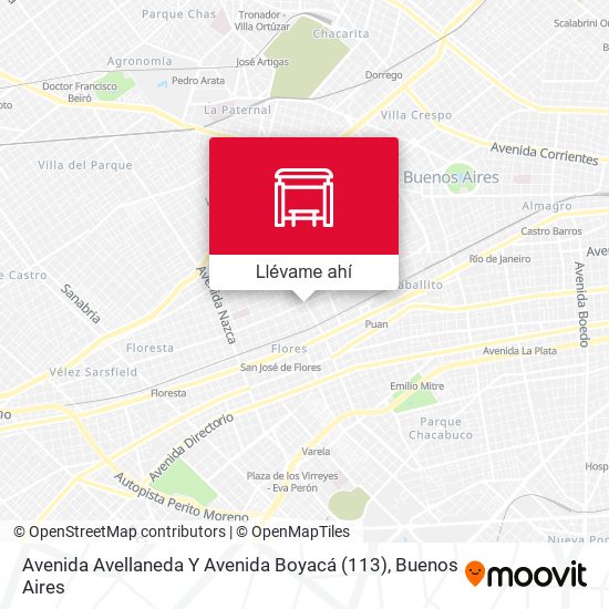 Mapa de Avenida Avellaneda Y Avenida Boyacá (113)