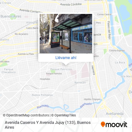 Mapa de Avenida Caseros Y Avenida Jujuy (133)