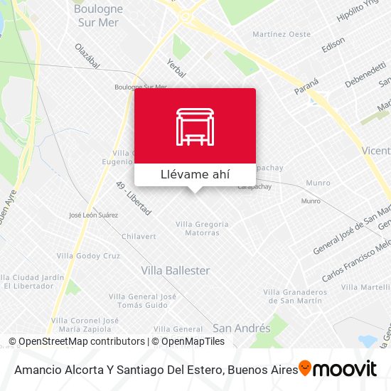 Mapa de Amancio Alcorta Y Santiago Del Estero