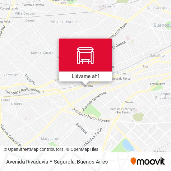 Mapa de Avenida Rivadavia Y Segurola