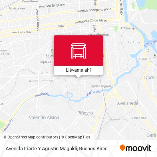 Mapa de Avenida Iriarte Y Agustín Magaldi