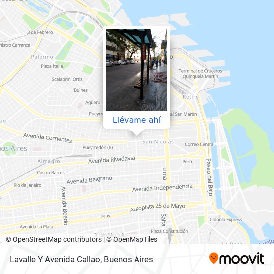 Mapa de Lavalle Y Avenida Callao