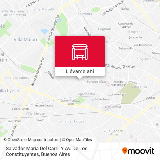 Mapa de Salvador María Del Carril Y Av. De Los Constituyentes