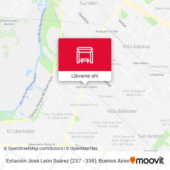 Mapa de Estación José León Suárez (237 - 338)