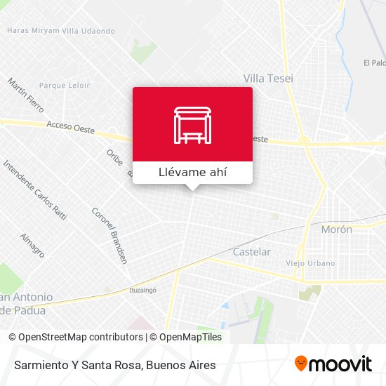 Mapa de Sarmiento Y Santa Rosa