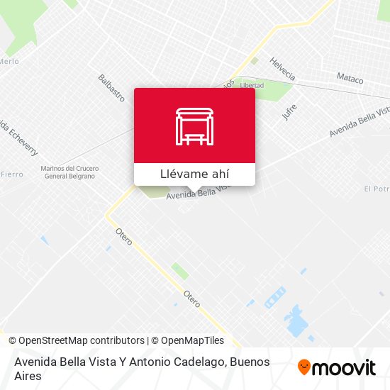 Mapa de Avenida Bella Vista Y Antonio Cadelago