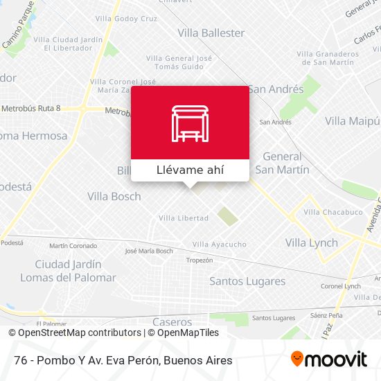 Mapa de 76 - Pombo Y Av. Eva Perón