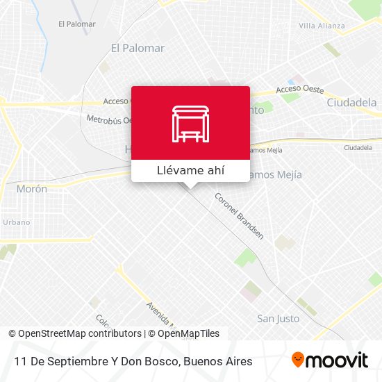 Mapa de 11 De Septiembre Y Don Bosco