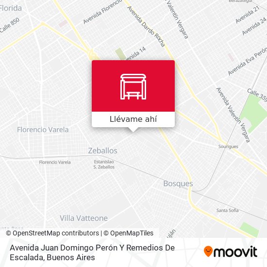Mapa de Avenida Juan Domingo Perón Y Remedios De Escalada