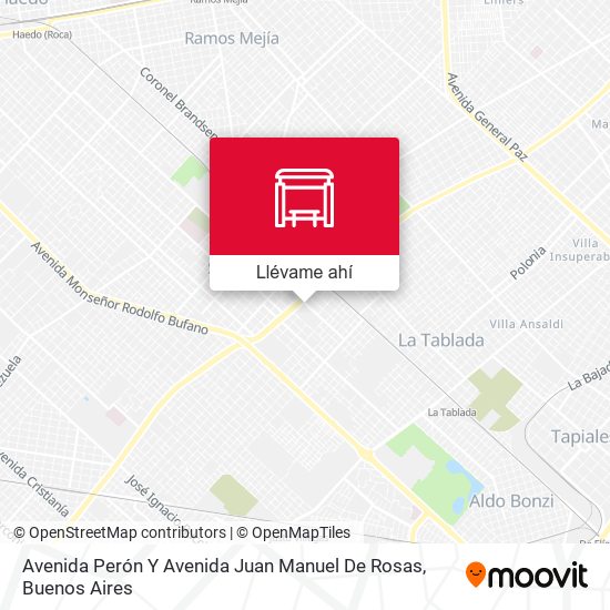 Mapa de Avenida Perón Y Avenida Juan Manuel De Rosas