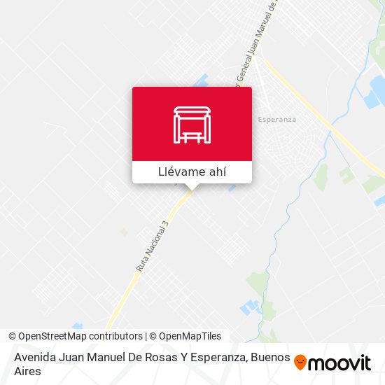 Mapa de Avenida Juan Manuel De Rosas Y Esperanza