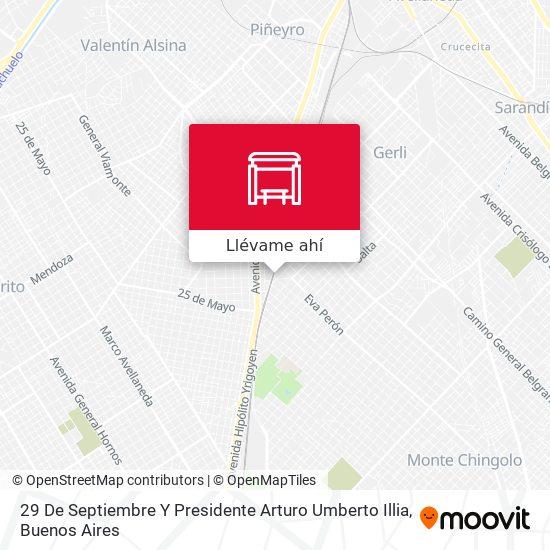 Mapa de 29 De Septiembre Y Presidente Arturo Umberto Illia