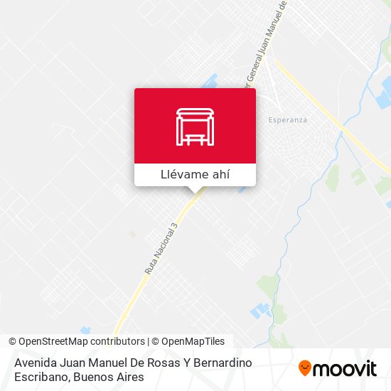 Mapa de Avenida Juan Manuel De Rosas Y Bernardino Escribano