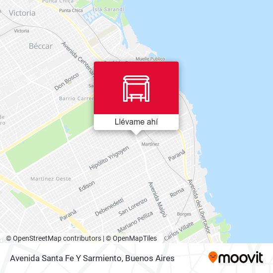 Mapa de Avenida Santa Fe Y Sarmiento